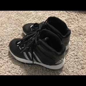 Adidas basketball high tops, size 1Y